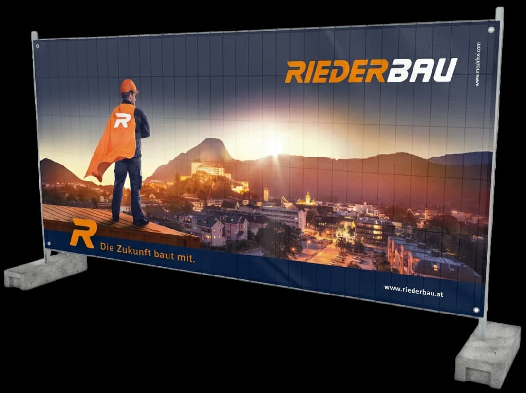 MeshFrei Bauzaunblenden Referenz Baustellenwerbung 10