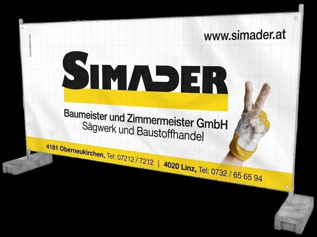 MeshFrei Bauzaunblenden Referenz Baustellenwerbung 5